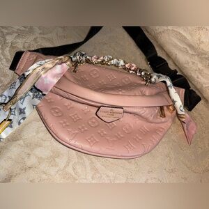 Faux Louis Vuitton Blush Pink Fanny Pack